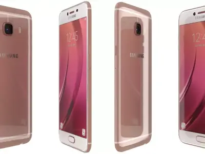 Samsung Galaxy C5 Rose Gold 3D model