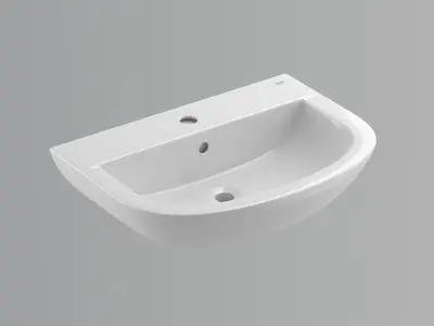 Bau Wall hung Basin 60 Set 3D model