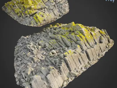 Cliff pack D bundle 3D model