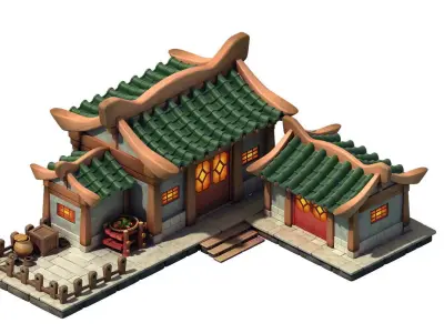 Ancient Architecture 3D model 2