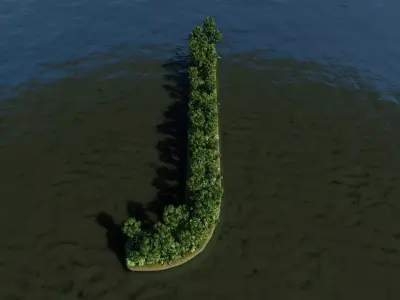 J Alphabet Island 3D model