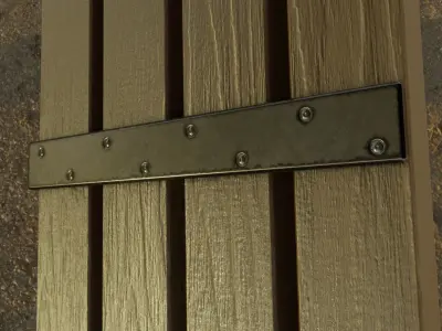 Street Bench 10 Version 2 Low-poly 3D model