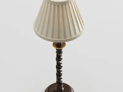 Barley Twist Candlestick Table Lamp by Vaughan Designs 3D model