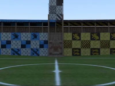 Quidditch Stadium Low-poly 3D model