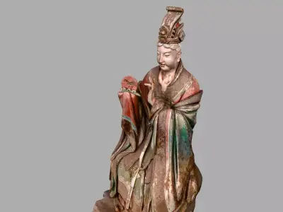 Deity Statue Sculpture13 3D model