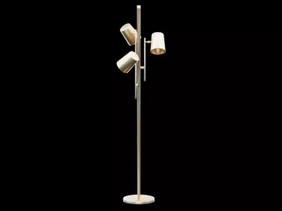 3 Bulb Living Room Lamp Low-poly 3D model