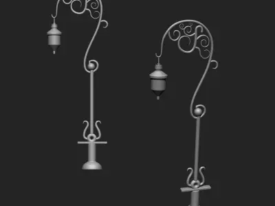 Street Lamps Collection IMM Brush Pack 15 in One 3D model