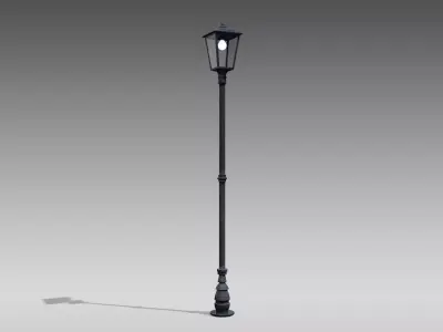 Vintage Design Street Lamp 3D model