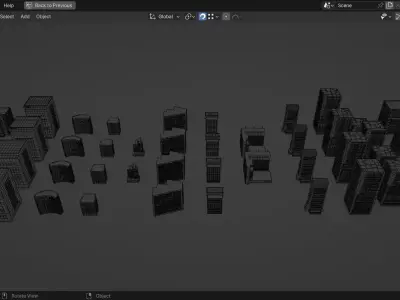 Tokyo Buildings Mega Pack Low-poly 3D model