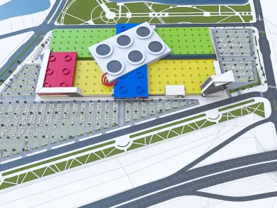 Shopping Mall 04  Low-poly 3D model