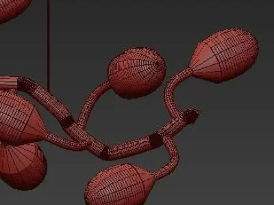 Lotus Chandelier Horizontal 3D model