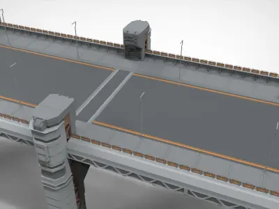 sci-fi bridge 2 3D model