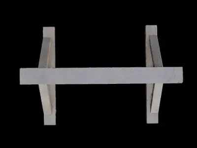 Beware of Falling Sign in Korea 3D model