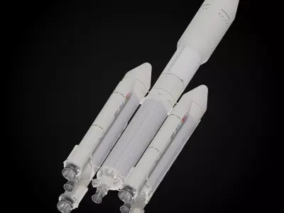 Ariane 543C rocket 3D model