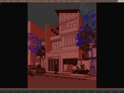 House Exterior 3D model 9