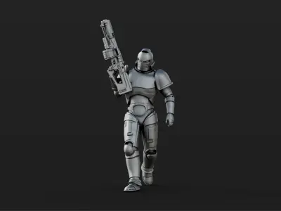  25 Sci Fi Soldier figures 3D print model