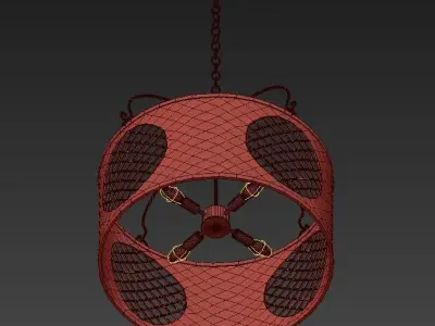Currey Company Lighting Yoshinomado Chandelier 3D model