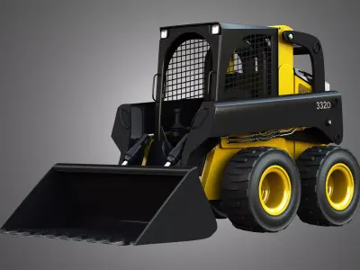 332D Skid Steer Free 3D model