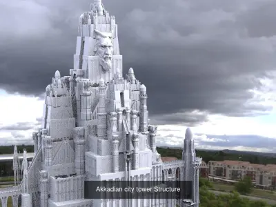 Ancient Historical Fantasy Cities 1 3D Model Pack