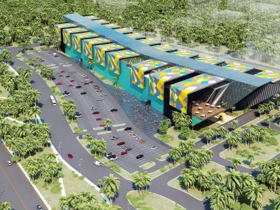 Shopping mall 3D model