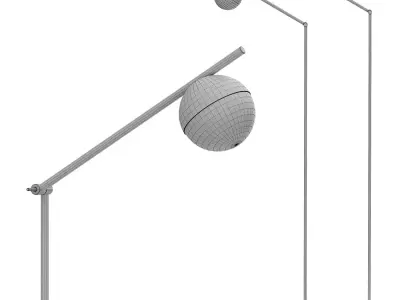 Nordlux Contina Metal Globe Floor Lamp 3D model