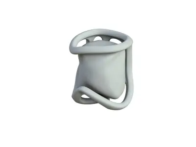 SciFi Shape Object Low Poly 17 Low-poly 3D model