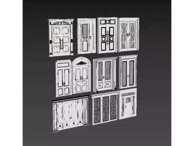 European style door design Texture