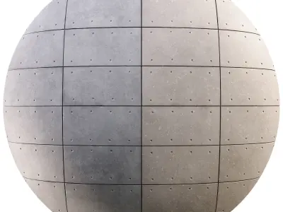 Concrete Plate Wall 01 - Seamless Texture