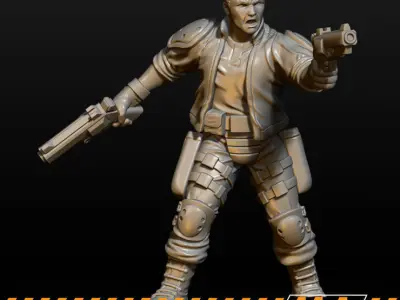 Gunslingers 3D print model