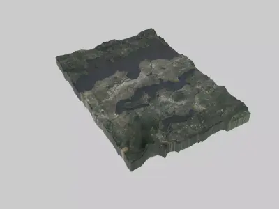 Seattle City Low-poly 3D model