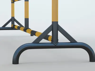 Road Barrier 3D model shop