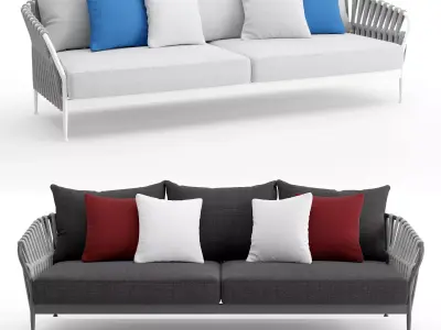 Talenti frame 3 seater sofa 3D model