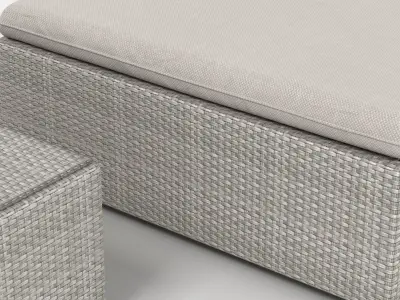 Dedon Lou Modular Rattan Garden Furniture Collection 3D model