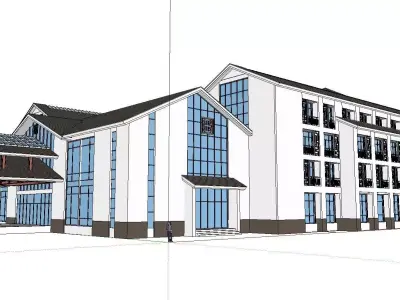 vacation spot-Resort-Fashion Leisure Hotel-0223 3D model