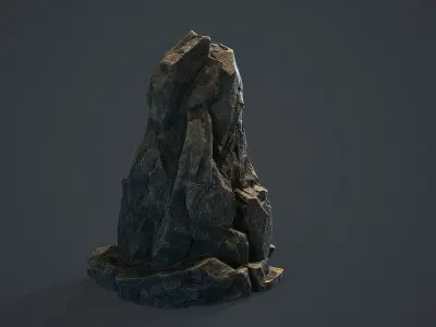 Rock Boulder 5 Low-poly 3D model