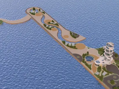 0138 - Beacon Island Hotel 3D model