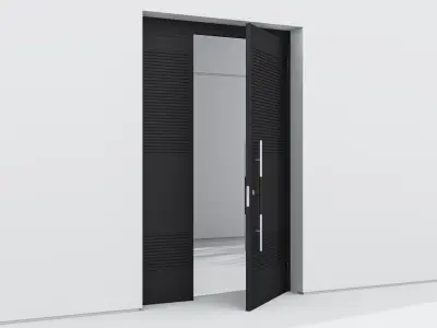 Aluminium door 96 3D model