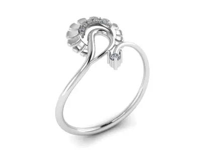 Jewelry Diamond Light Ring 16 3D print model