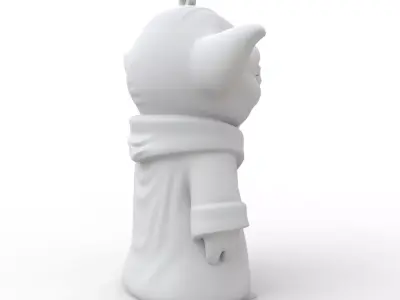 Yoda Keychain 3D Print Model 3D print model