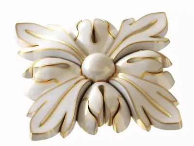 Square rosette 008 3D model