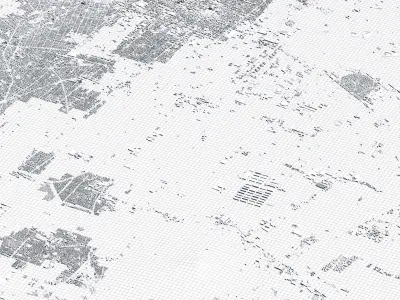 Ciudad Nezahualcoyotl Mexico City Landscape 3D Model 3D model