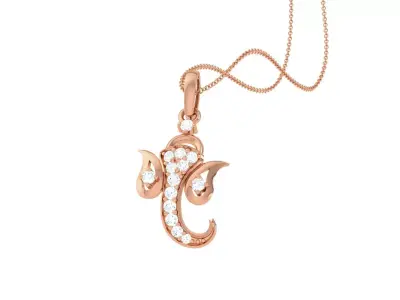 Spiritual Ganesha Pendant 3D print model