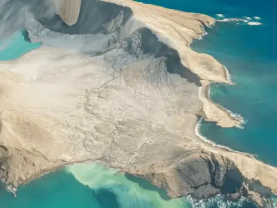 White island 3D model terrain 3D model