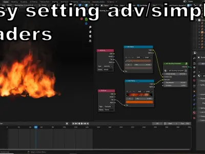 Burning city pack High Quality VDB animated 3D model