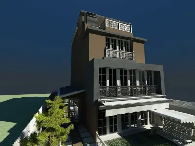 EXTERIOR OF VILLAGE 3D model