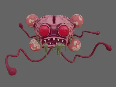 Brain Monster - Cerebro Monstro 3D model