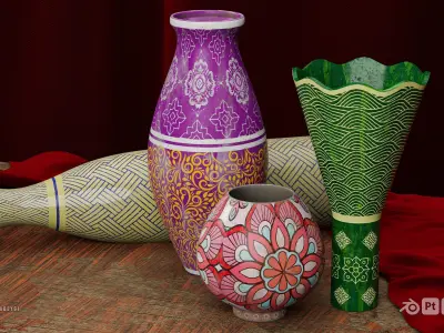Vase Collection 2 Free 3D model
