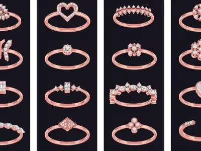 98 Light Wt 3dm  stl 1 render details model 3D Model Pack