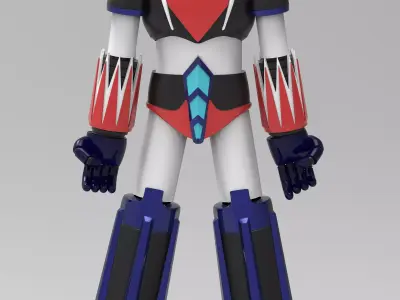 Grendizer statue Low-poly 3D model