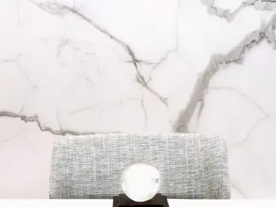 White Marble Mosaic Tile 3D Model  Texture